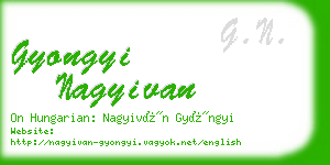 gyongyi nagyivan business card